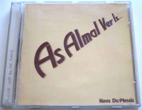 KOOS DU PLESSIS As Almal Ver Is CD  (msr]