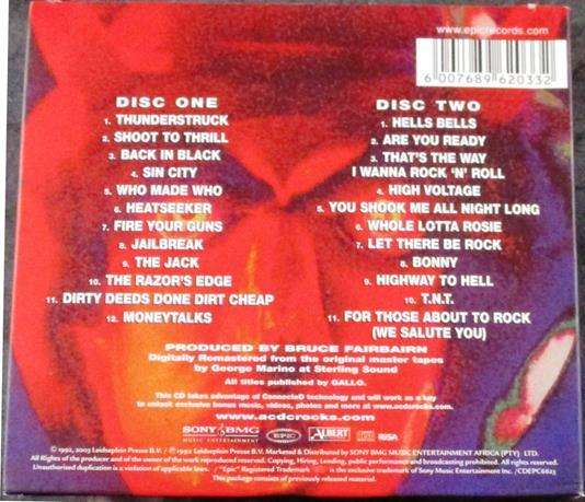 AC/DC Live  2CD Collector's Edition 2xCD Digipak