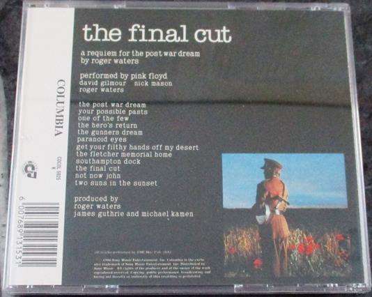 PINK FLOYD The Final Cut CD