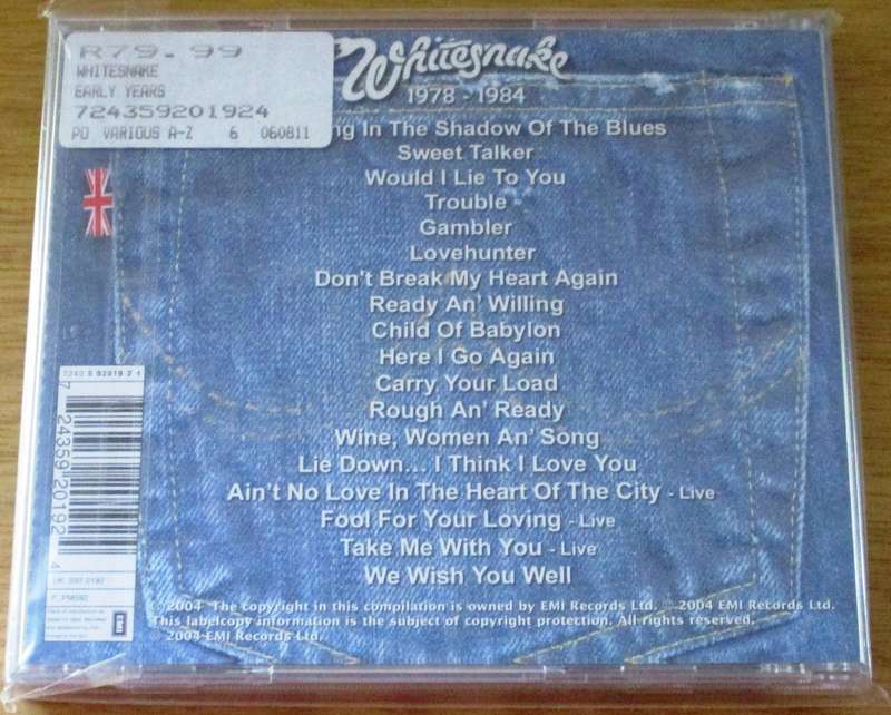 WHITESNAKE The Early Years 1978-1984 CD [Gx26]