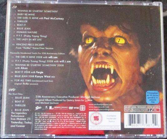 MICHAEL JACKSON Thriller with Bonus Tracks CD + DVD