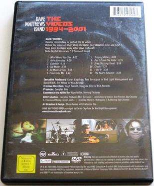 DAVE MATTHEWS BAND The Videos 1994-2001 DVD