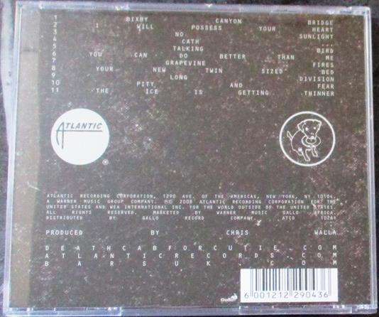 DEATH CAB FOR CUTIE Narrow Stairs CD