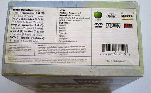 THE BEATLES Anthology 5xDVD BOX SET