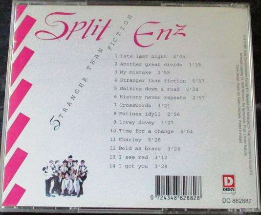 SPLIT ENZ Stranger than Fiction CD
