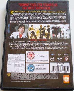 ROLLING STONES Gimme Shelter DVD