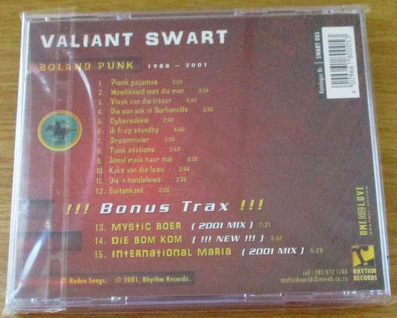 VALIANT SWART Boland Punk 1988-2001 CD [Gx17]