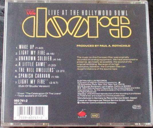 THE DOORS Live at the Hollywood Bowl CD