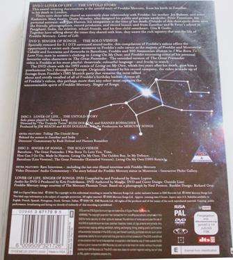 FREDDIE MECURY Lover of Life Singer of Songs 2xDVD