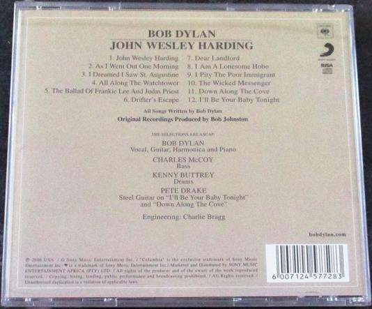 BOB DYLAN John Wesley Harding CD  [Gx36]