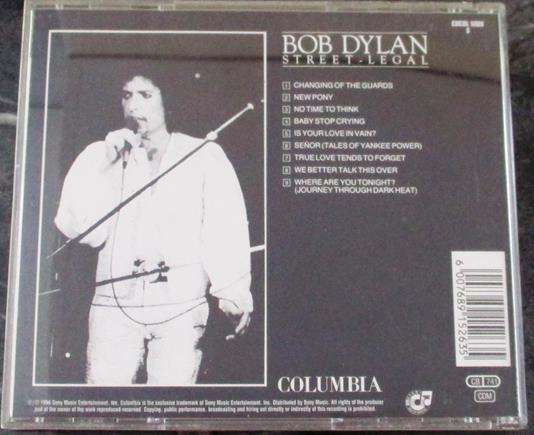 BOB DYLAN Street Legal CD  [Gx36]