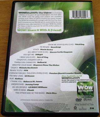 WOW HITS 2004 Christian Artist and Videos DVD