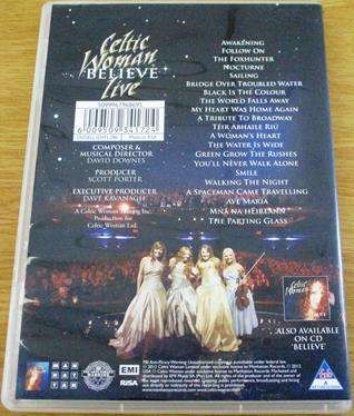 CELTIC WOMAN Believe Live DVD