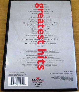 EURYTHMICS Greatest Hits DVD