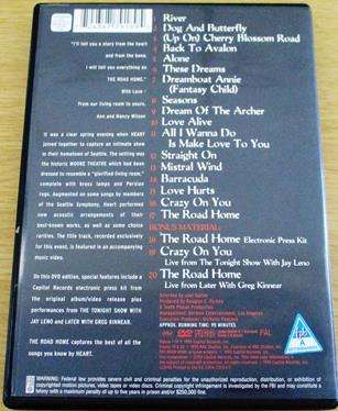 HEART The Road Home DVD
