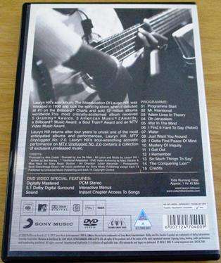 LAURYN HILL MTV Unplugged DVD