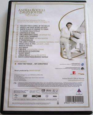 ANDREA BOCELLI + DAVID FOSTER Christmas DVD