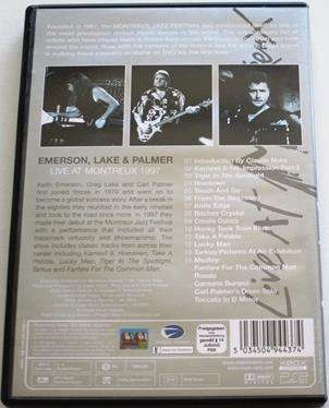 EMERSON LAKE AND PALMER Live at Montreux 1997 DVD