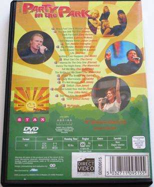 PARTY IN THE PARK For the Prince's Trust DVD Lionel Richie Shania Twain