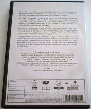TWO ROOMS Celebrating the Songs of Elton John & Bernie Taupin DVD Eric Clapton Phil Collins Sting