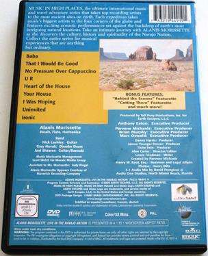 ALANIS MORRISSETTE Live In the Navajo Nation DVD