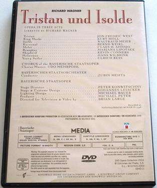 DVD OPERA COLLECTION Richard Wagner TRISTAN UND ISOLDE DVD