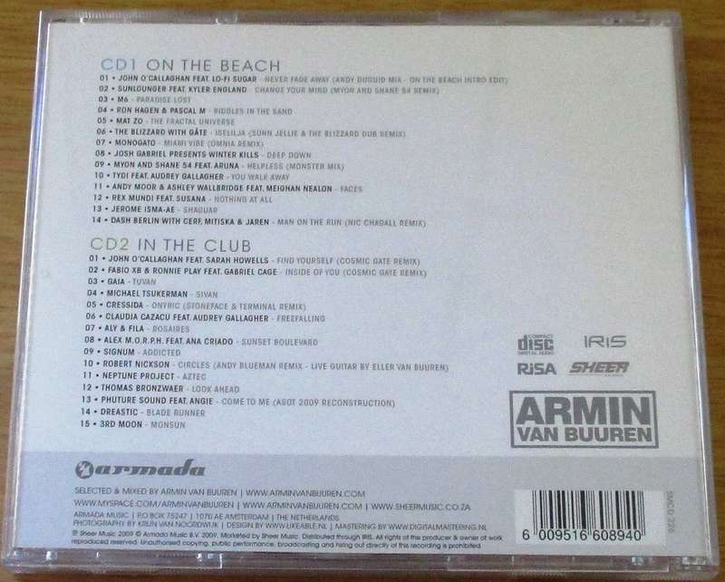 ARMIN VAN BUUREN A STATE OF TRANCE 2009 2xCD [Gx32]
