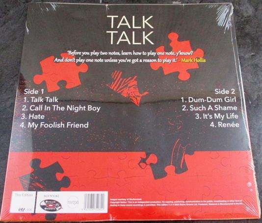TALK TALK Afraid to Lose LP VINYL Record