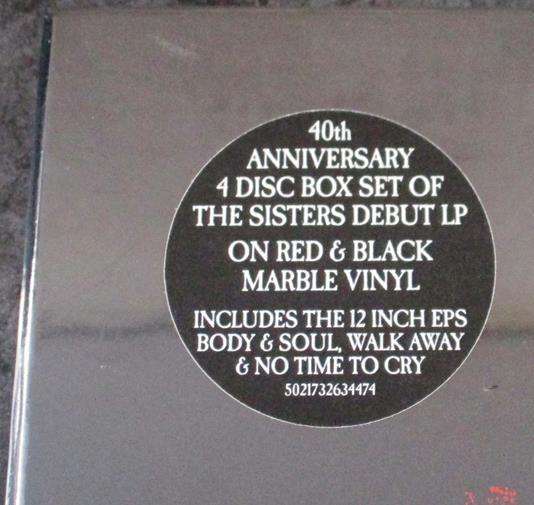 THE SISTERS OF MERCY First & Last & Always RED + BLACK MARBLED 4xLP BOX SET