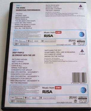 THE DOORS Soundstage Performances / DEEP PURPLE IN Concert with the LSO 2xDVD