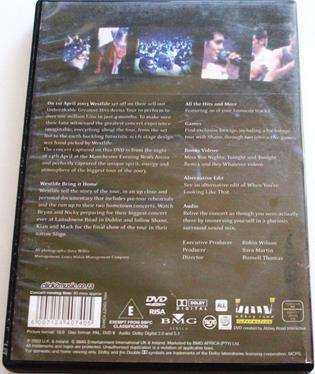 WESTLIFE The Greatest Hits Tour DVD