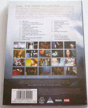 SARAH BRIGHTMAN Diva the Video Collection DVD