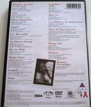 JANET JACKSON Design of a Decade 1986-1996 DVD