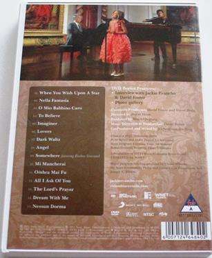 JACKIE EVANCHO Dream with me in Concert DVD