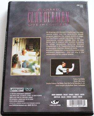 RICHARD CLAYDERMAN Live in Concert DVD
