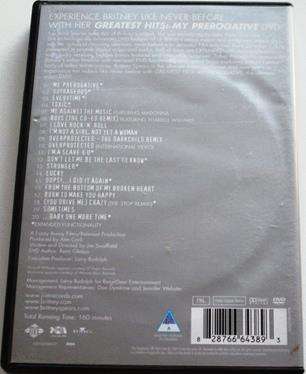 BRITNEY SPEARS Greatest Hits: My Prerogative DVD