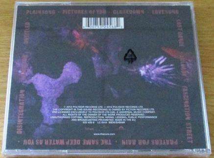 THE CURE Disintergration IMPORT CD