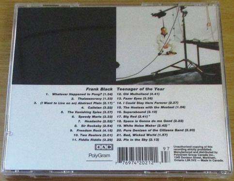 FRANK BLACK [of PIXIES] Teenager of the Year CD [Zx2]