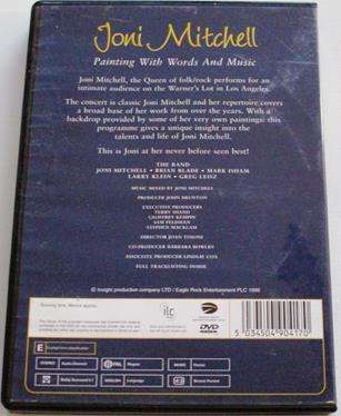 JONI MITCHELL Painting With Words and Music DVD
