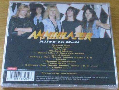 ANNIHILATOR Alice in Hell Remastered CD
