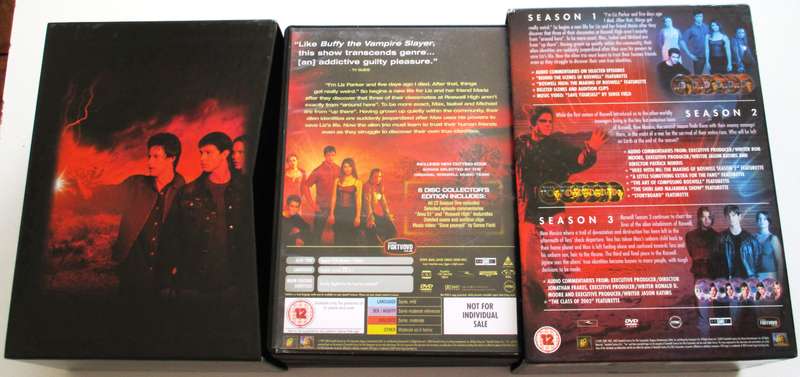 ROSWELL The Complete DVD Collection Season 1-3 DVD Box Set [Box Set shelf]