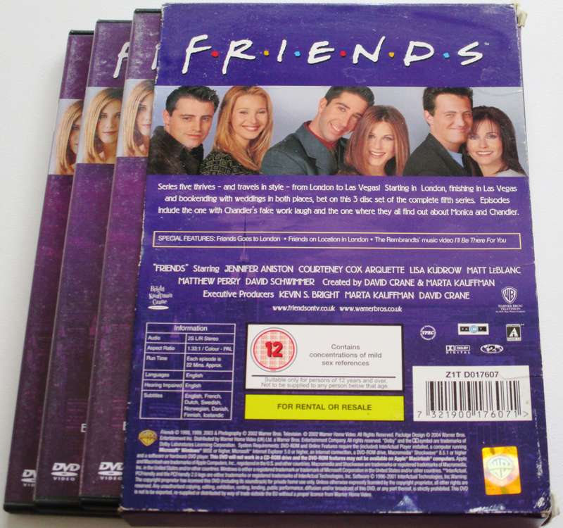 FRIENDS The Complete Fifth Series DVD [Box Set shelf]