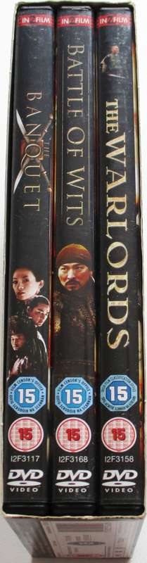 THE BATTLE EPIC COLLECTION 3 Film Box Set Battle of Wits/The Warlords/The Banquet DVD [Box Set shelf