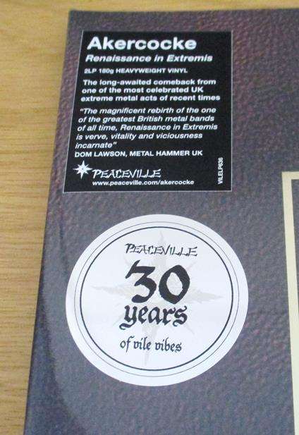 AKERCOCKE Renaissance In Extremis 2xLP VINYL Record