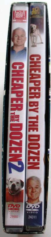 CHEAPER BY THE DOZON + CHEAPER BY THE DOZEN 2 Steve Martin DVD Box set [Box Set shelf]