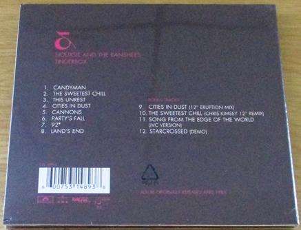 SIOUXSIE & THE BANSHEES Tinderbox with Bonus Tracks Digipak CD