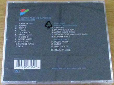 SIOUXSIE & THE BANSHEES Kaleidoscope with Bonus Tracks CD