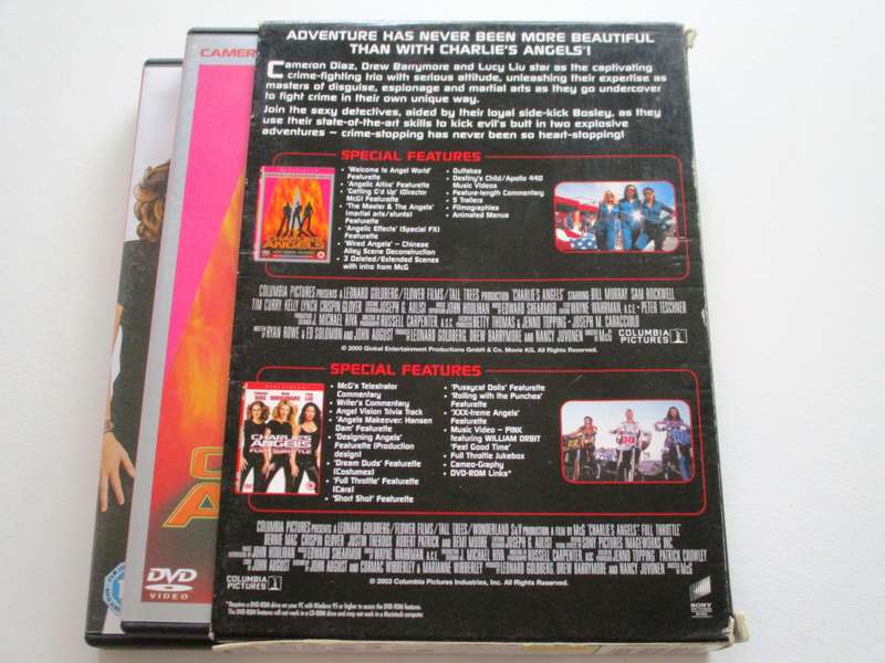 The Ultimate CHARLIE'S ANGELS: Charlie's Angels + Full Throttle 2xDVD BOX SET [Box Set shelf]