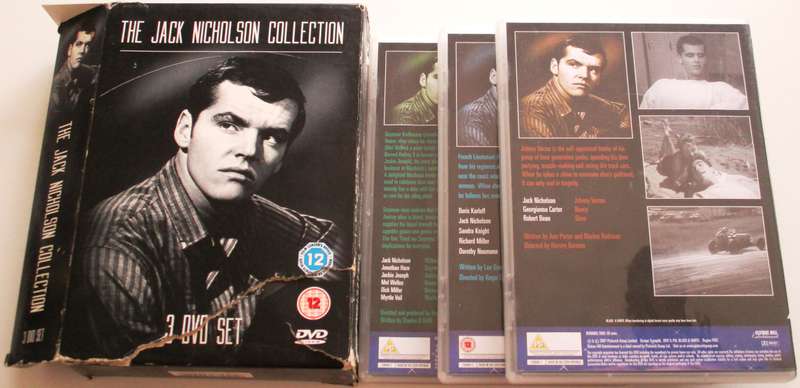 JACK NICHOLSON Little Shop of Horrors+The Terror+The Wild Ride 3xDVD BOX SET [Box Set shelf]