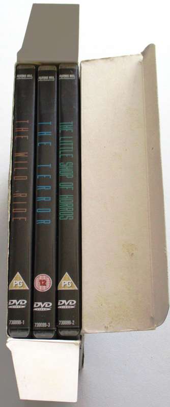 JACK NICHOLSON Little Shop of Horrors+The Terror+The Wild Ride 3xDVD BOX SET [Box Set shelf]